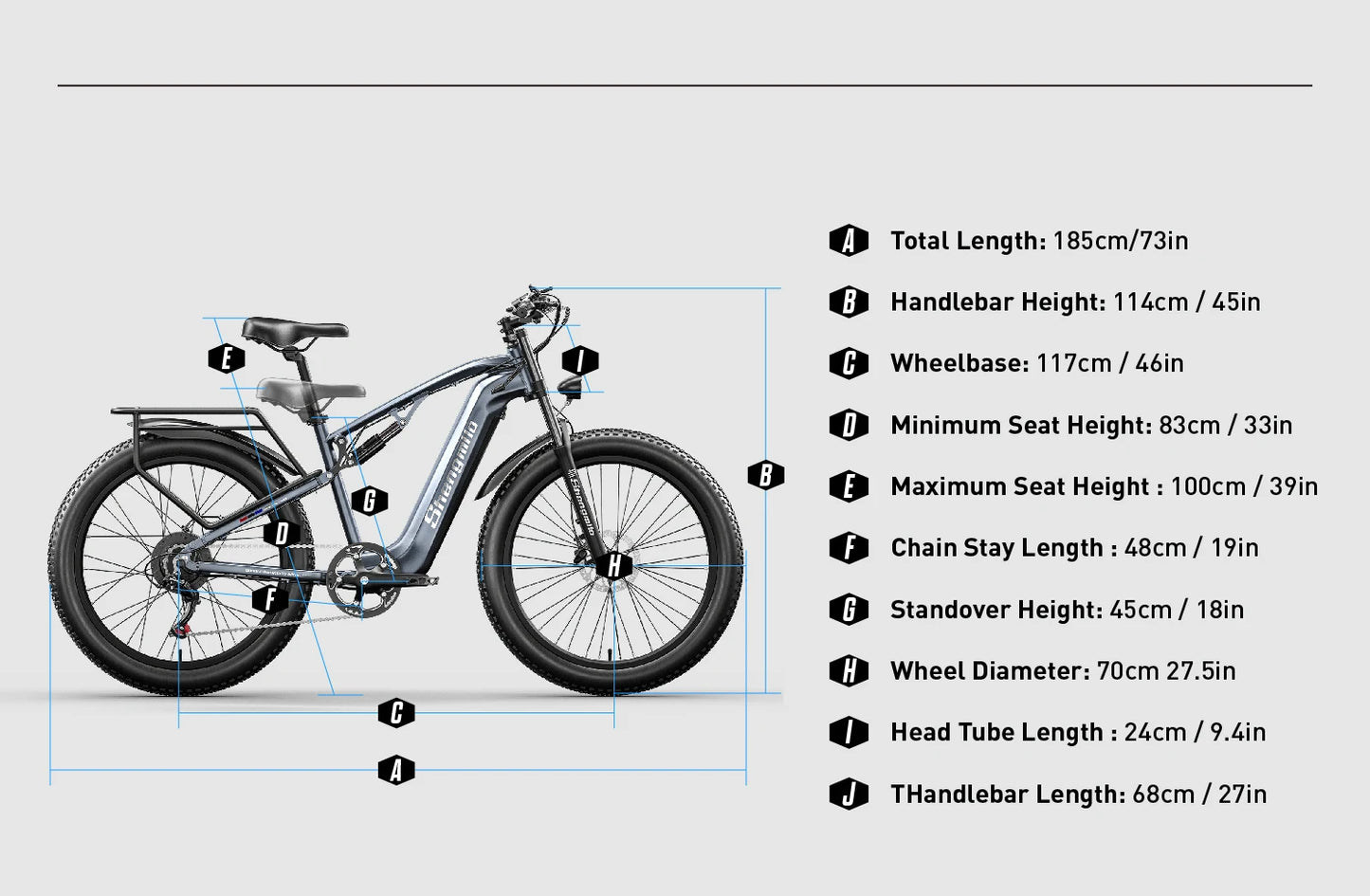 48V 17.5Ah Battery Speed,Fat Tire Mountain Bikes
