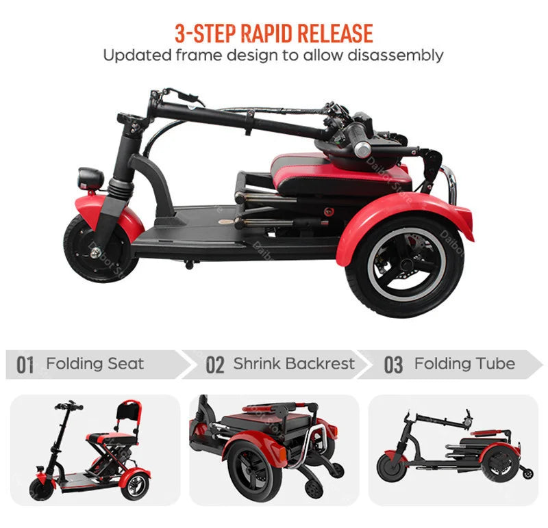 48V 600W Senior Electric Scooter