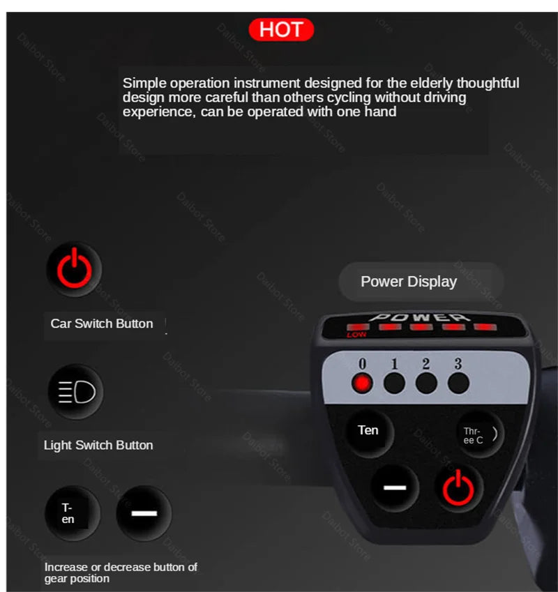 48V 600W Senior Electric Scooter
