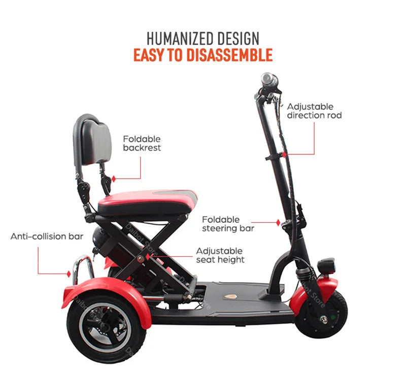 48V 600W Senior Electric Scooter