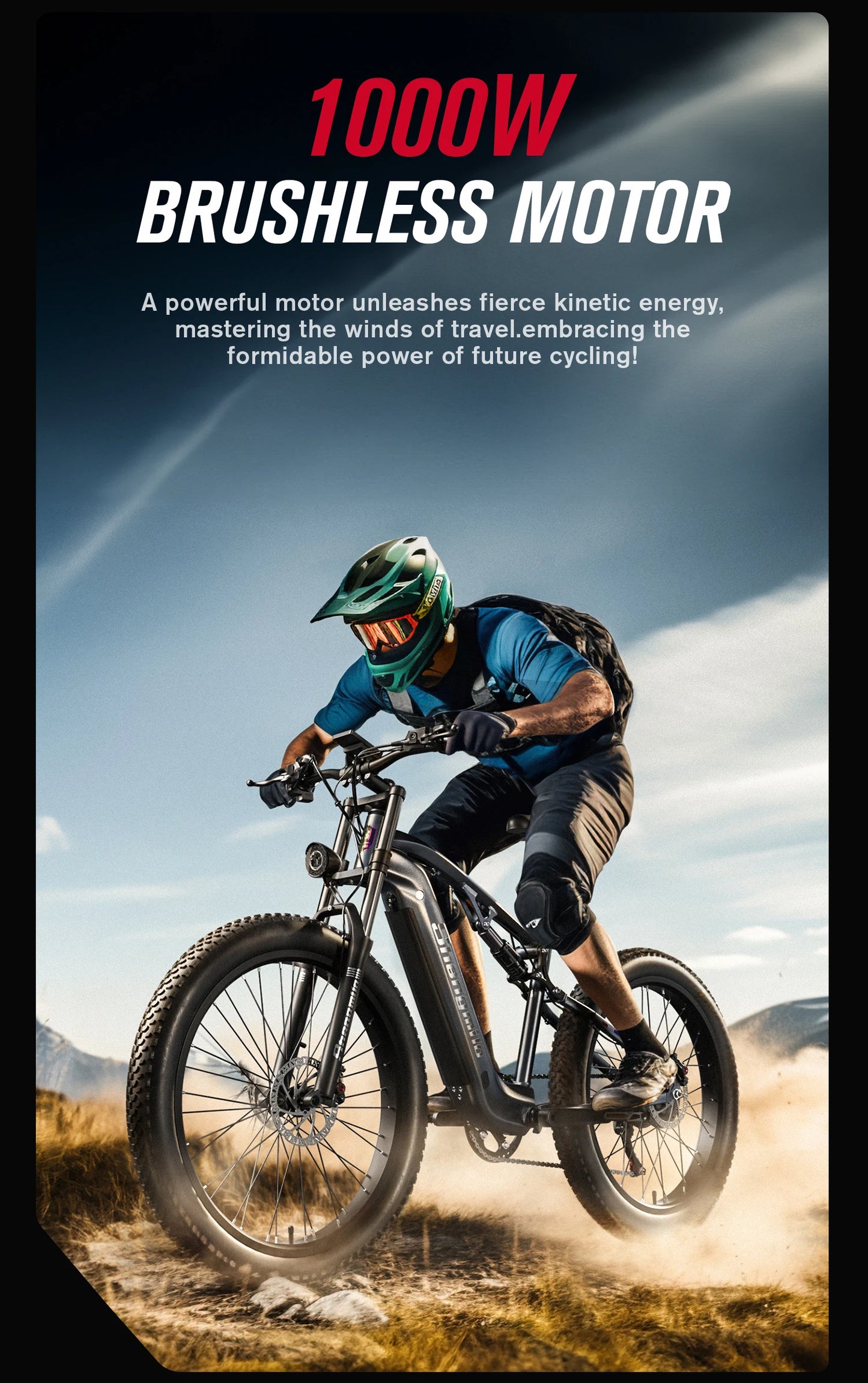 48V 17.5Ah Battery Speed,Fat Tire Mountain Bikes