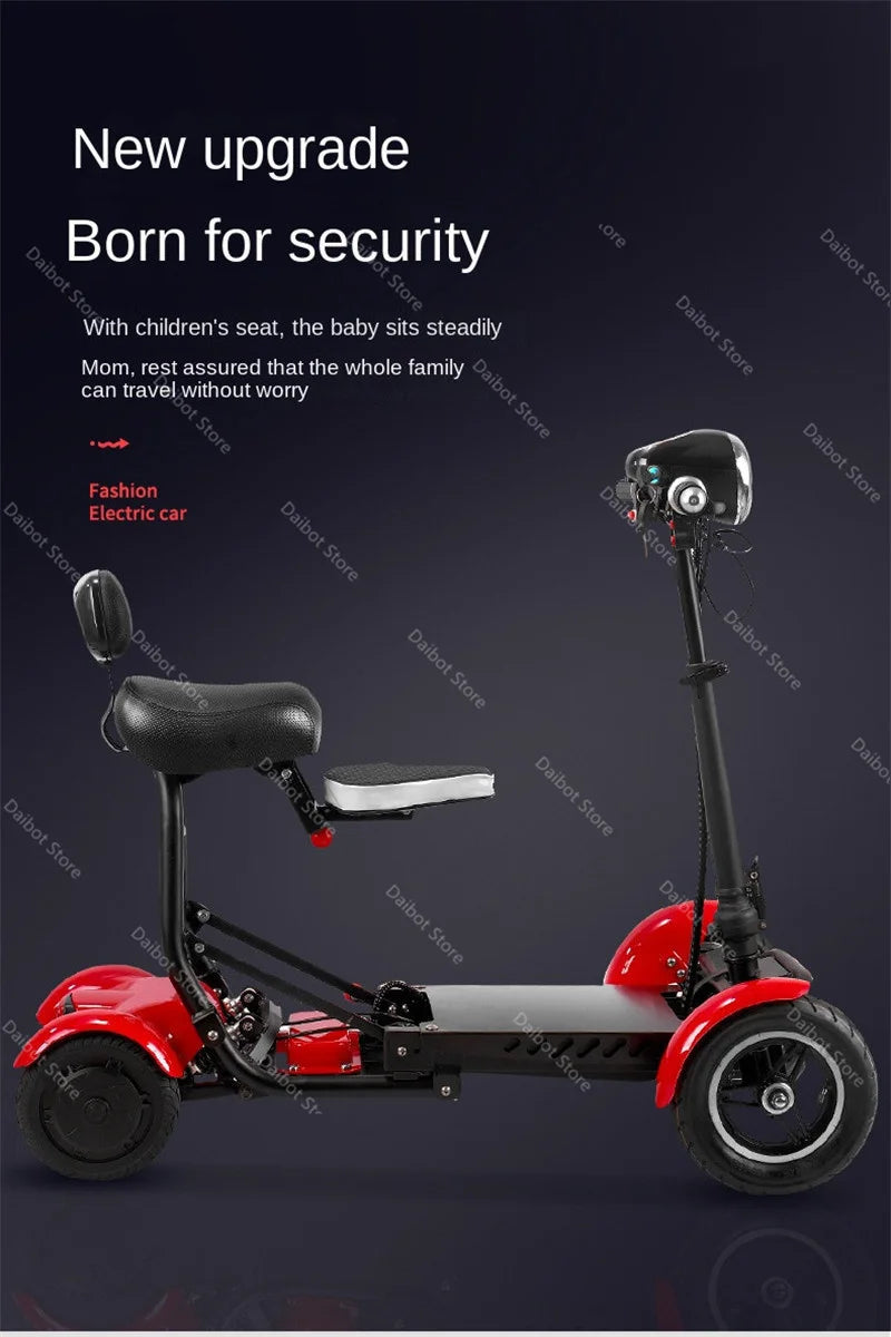 4 Wheels 250W Dual Motor Electric Scooter