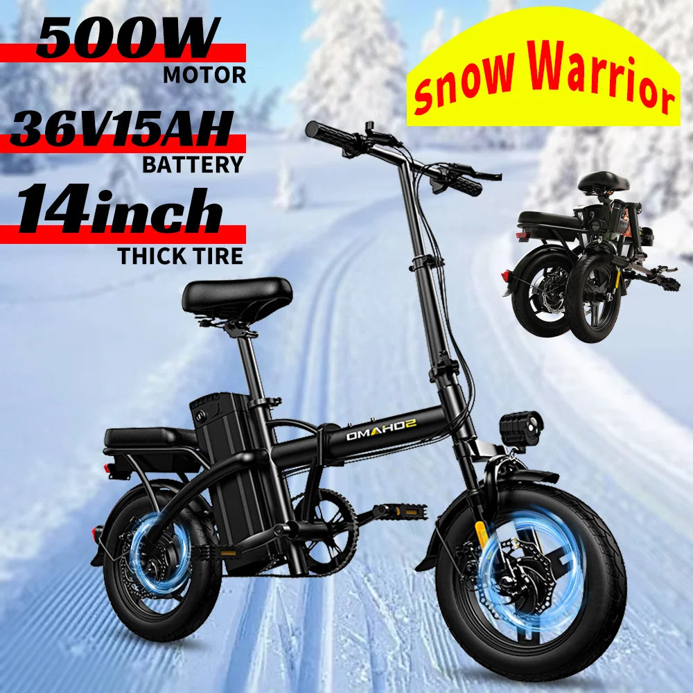 21.7MPH Compact Electric Bike 600W