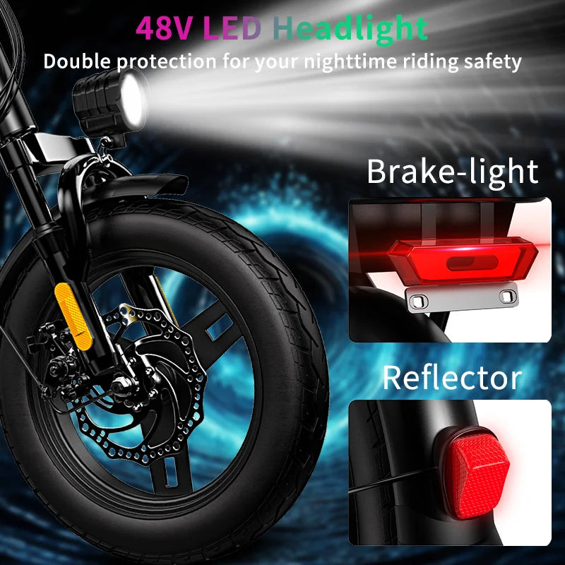 21.7MPH Compact Electric Bike 600W