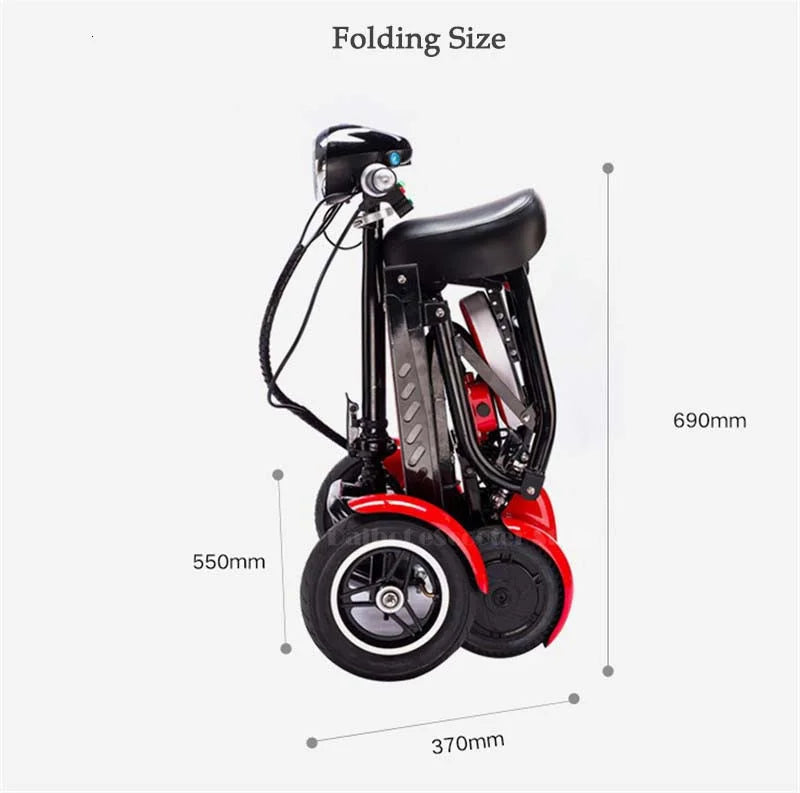 4 Wheels 250W Dual Motor Electric Scooter