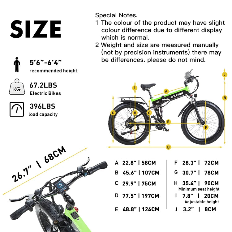 1000W Electric Bicycle 26 Inch