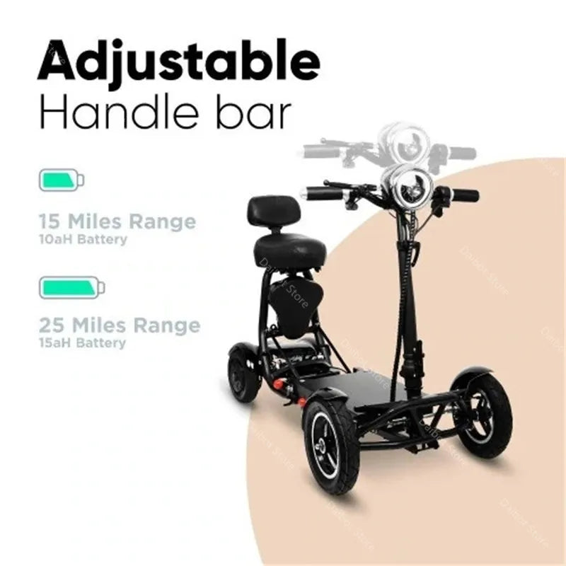 4 Wheels 250W Dual Motor Electric Scooter