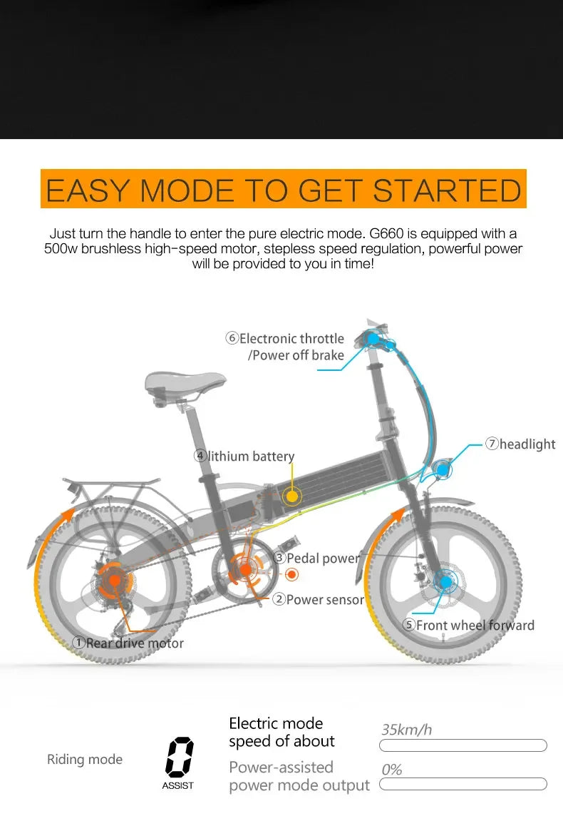 G660 Foldable Electric Bike