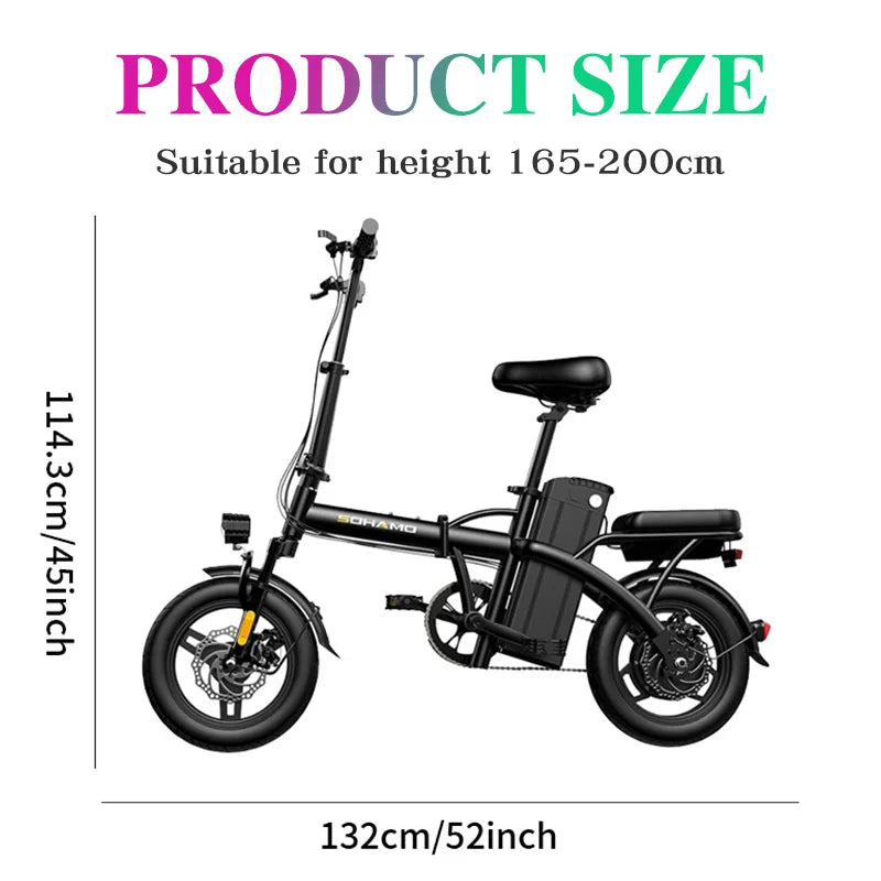 21.7MPH Compact Electric Bike 600W